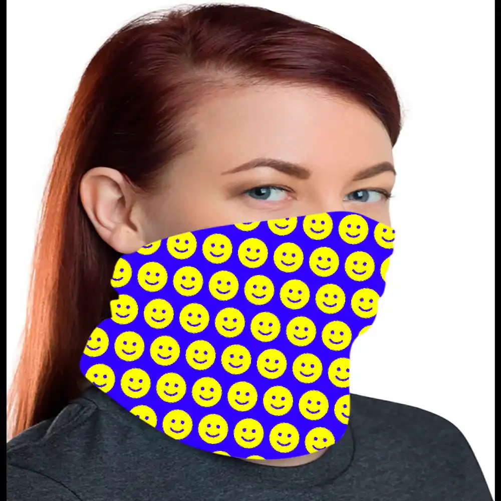 Smiley Face Bandana Mask