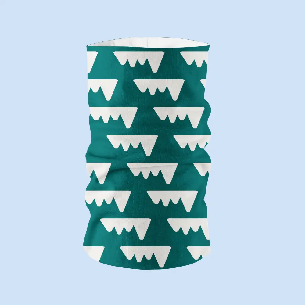 Snow Print Face Bandana Mask - Image 3