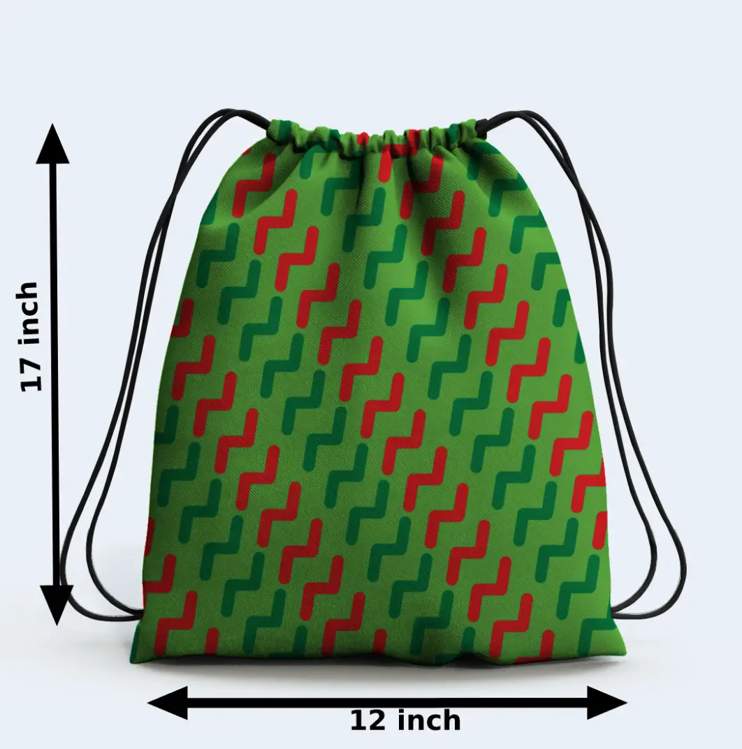 Green Zingola Drawstring Bag - Image 2