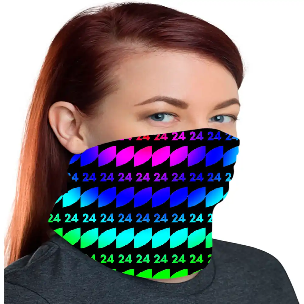 24 Print Rainbow Bandana Neck Gaiter