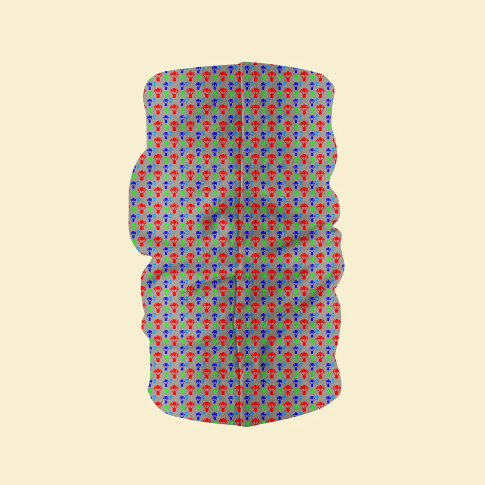 Air Ballons Print Bandana, Neck Gaiter Mask - Image 3