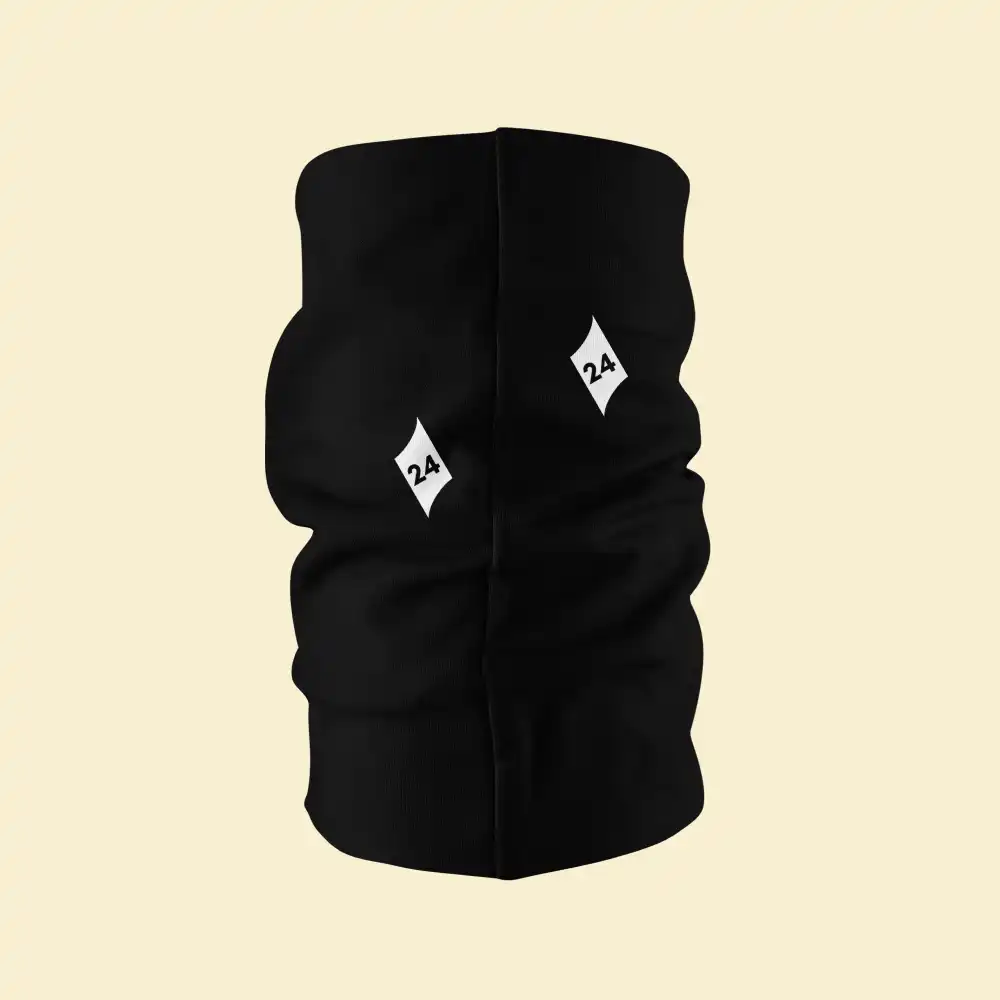 Black Color Bandana Neck Gaiter - Image 3