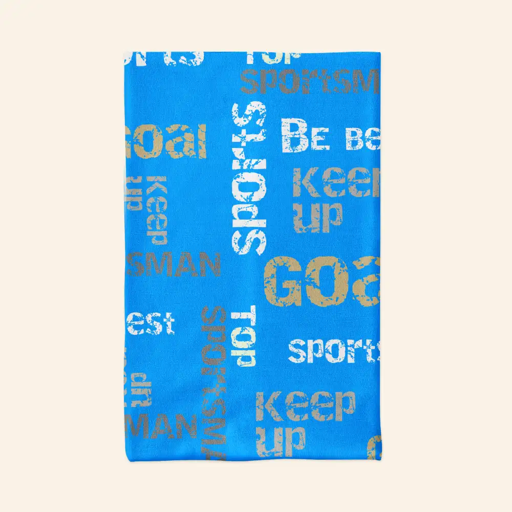 Sports Blue Color Bandana Neck Gaiter - Image 2