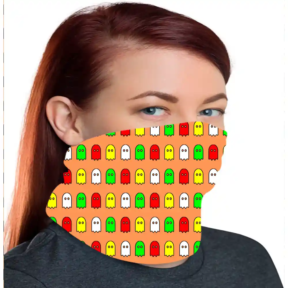 Boo Graphic Bandana, Neck Gaiter Mask - Image 2