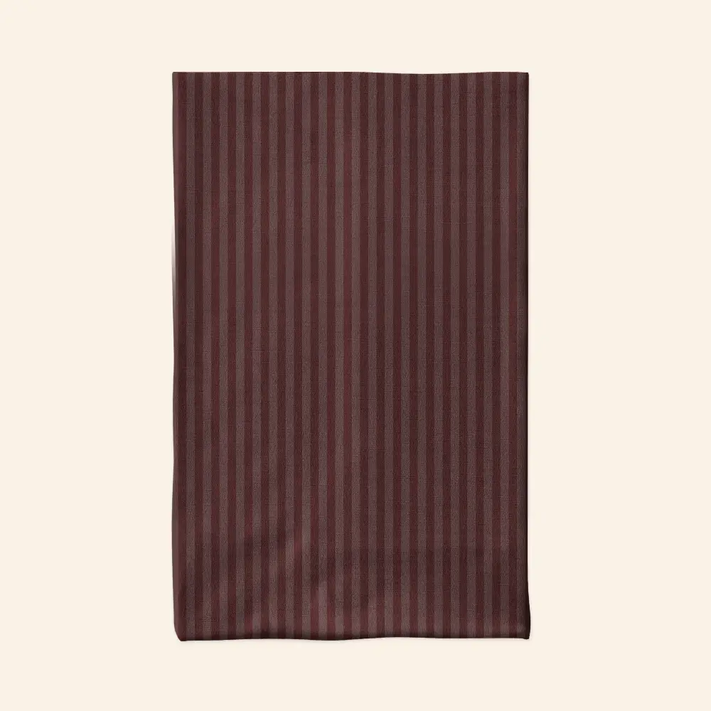 Brown Striped Bandana, Neck Gaiter Mask - Image 2