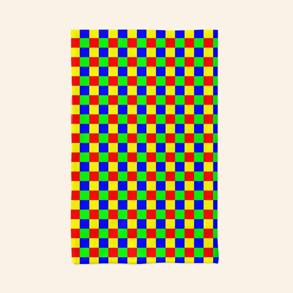 Colorful Cubes Bandana, Neck Gaiter Mask - Image 2