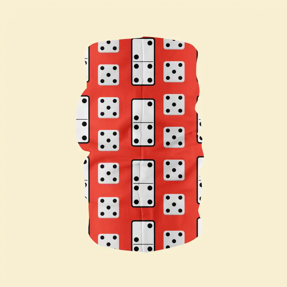 Dice Print Bandana Neck Gaiter - Image 3