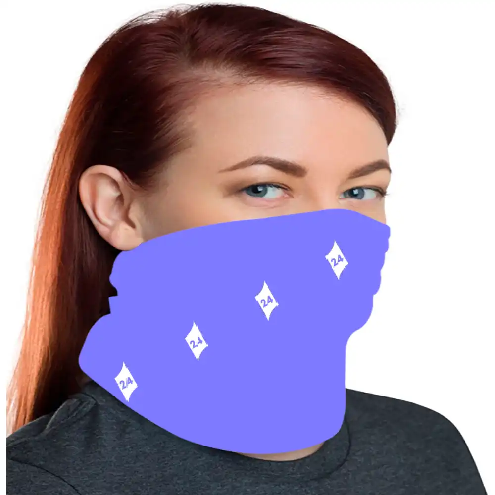 Plain Lavendar Bandana Neck Gaiter - Image 3