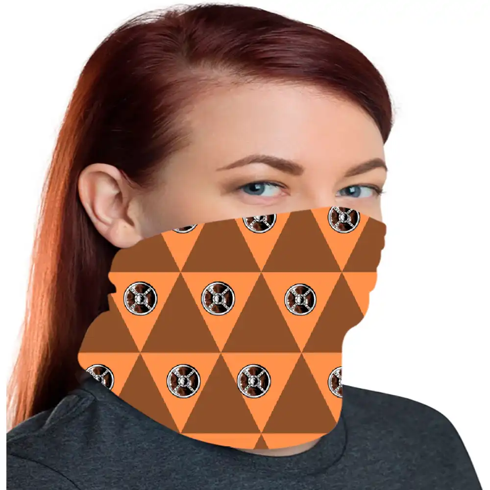 Wheels Print Bandana Neck Gaiter