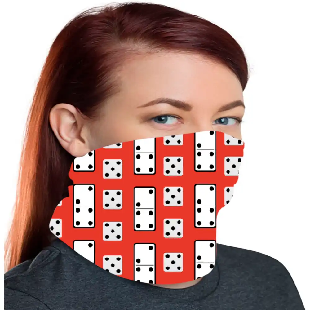 Dice Print Bandana Neck Gaiter - Image 2