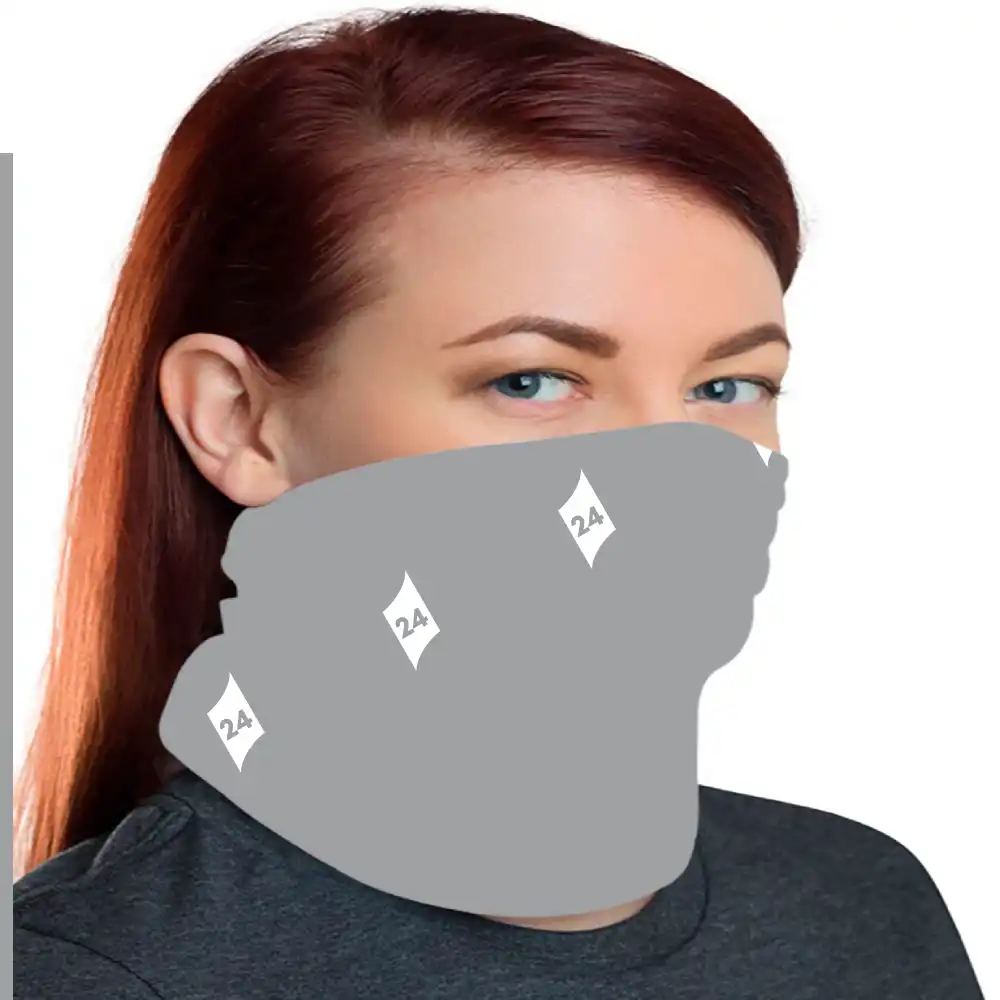 Grey Color Bandana Neck Gaiter - Image 3