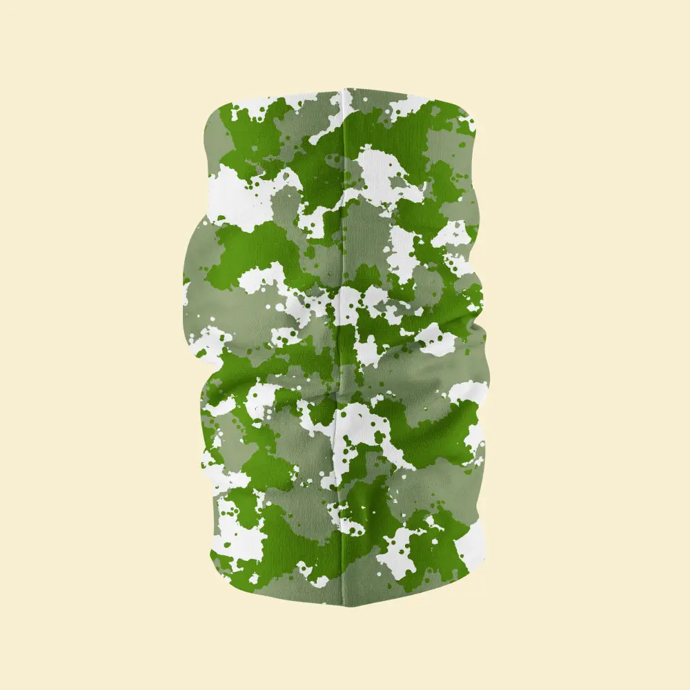 Green Dirty Camouflage Bandana, Neck Gaiter Mask