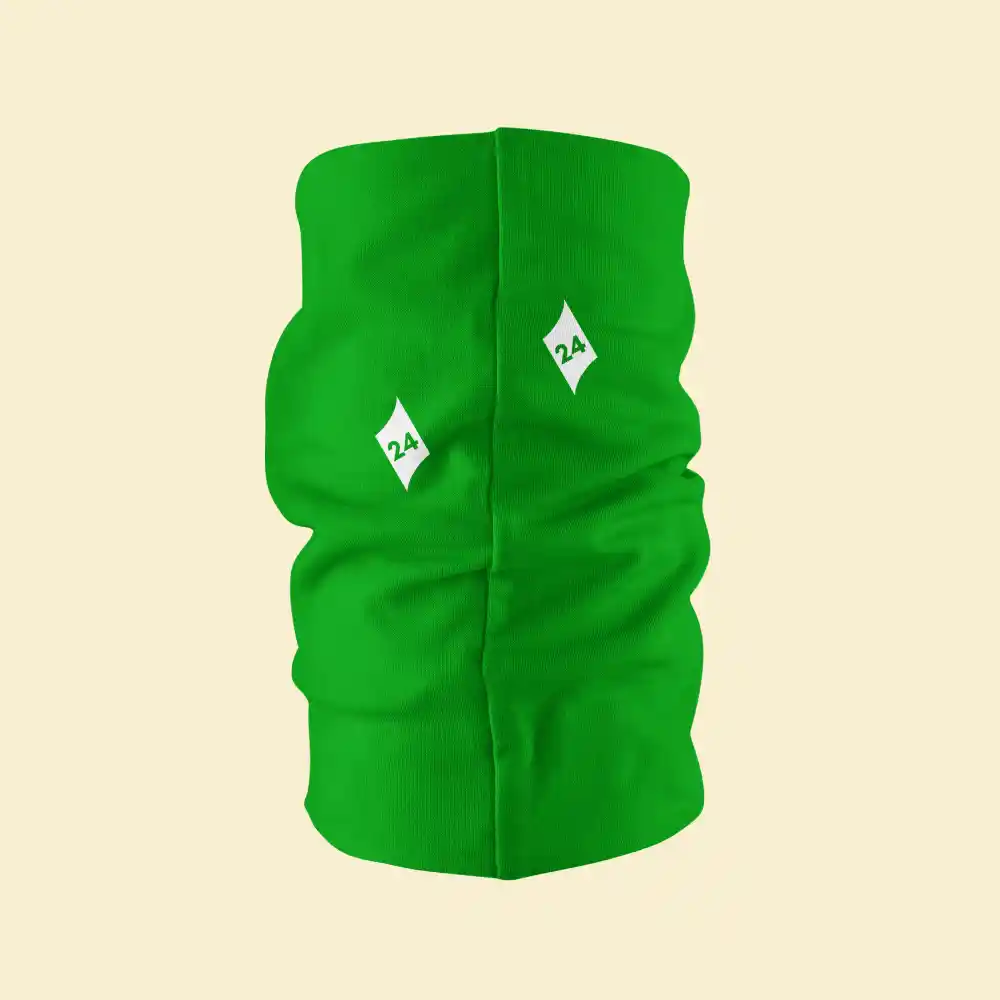 Green Color Bandana Neck Gaiter - Image 3