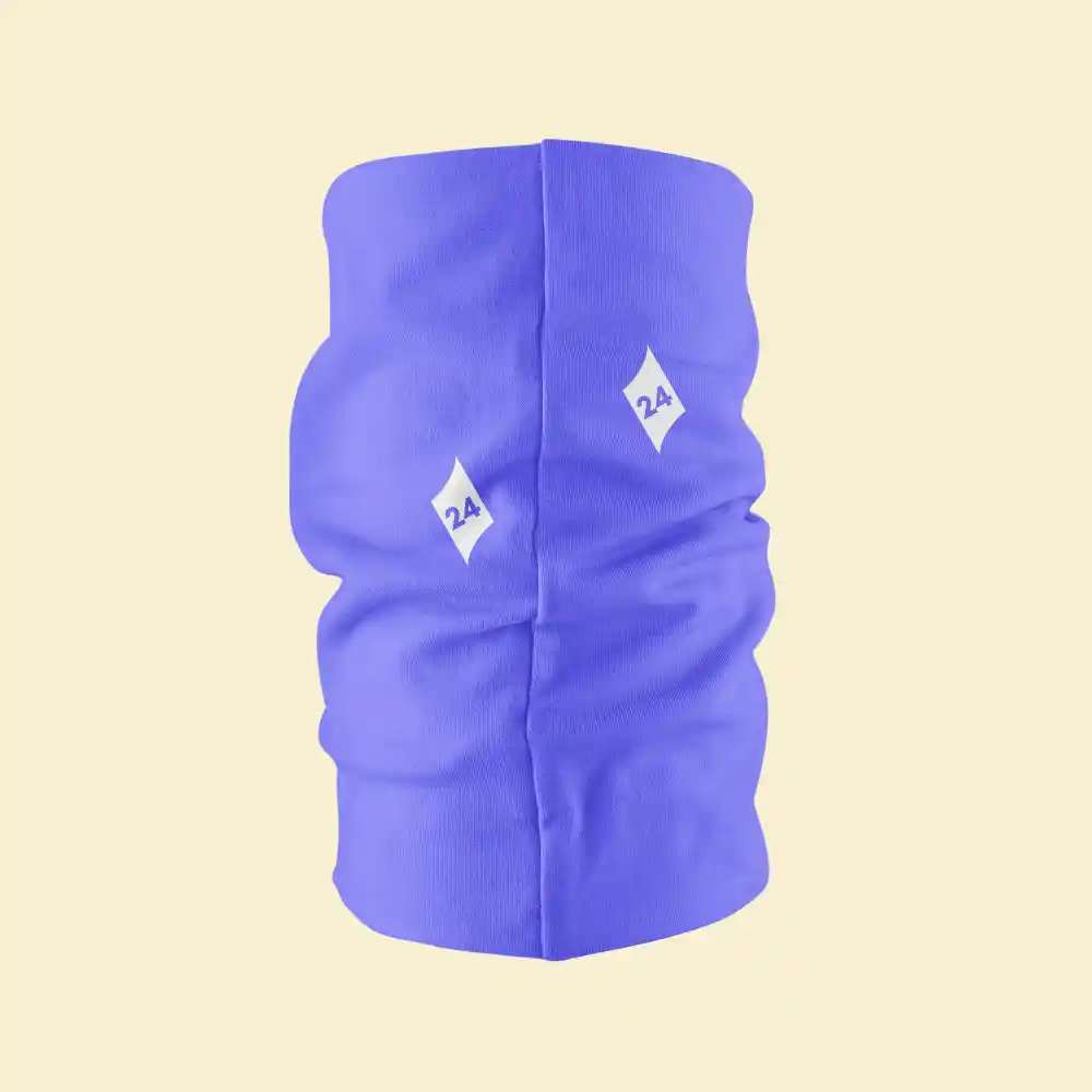 Plain Lavendar Bandana Neck Gaiter - Image 2