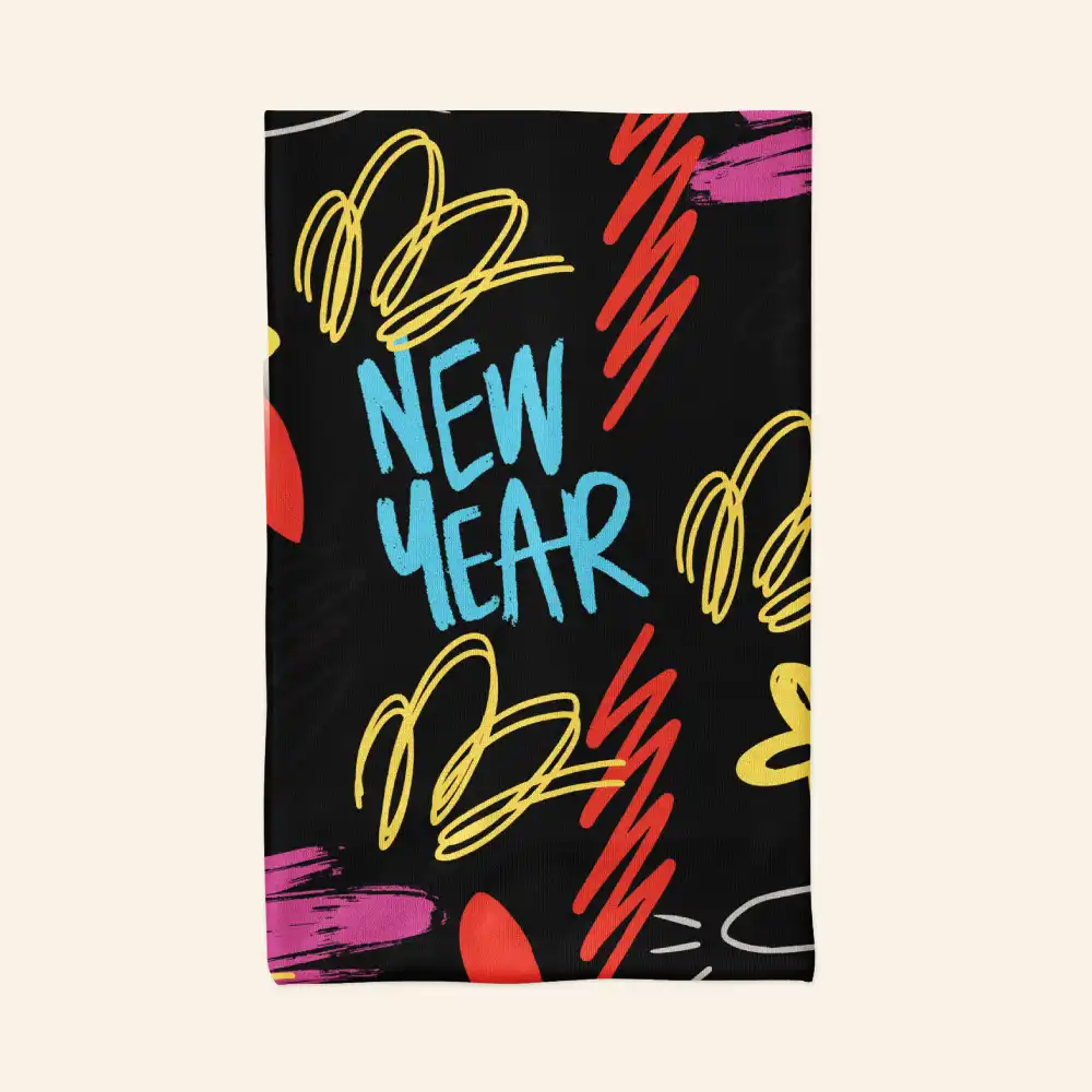 Happy New Year Bandana Neck Gaiter - Image 2
