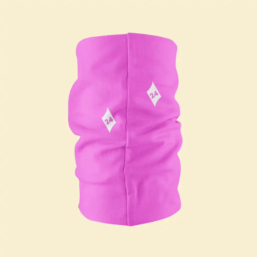Pink Color Bandana Neck Gaiter - Image 2