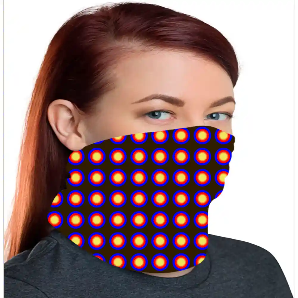 Polka Bandana, Neck Gaiter Mask