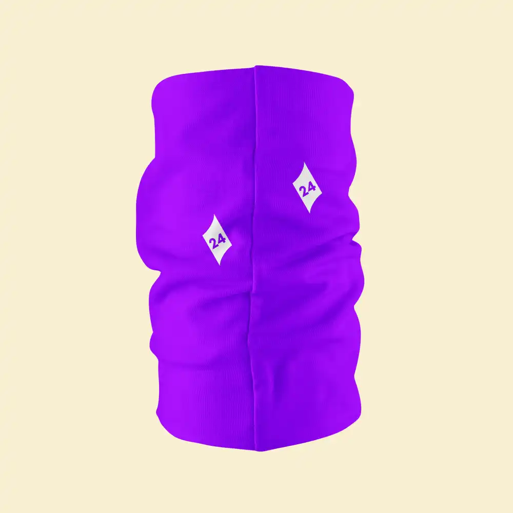 Purple Color Bandana Neck Gaiter - Image 2