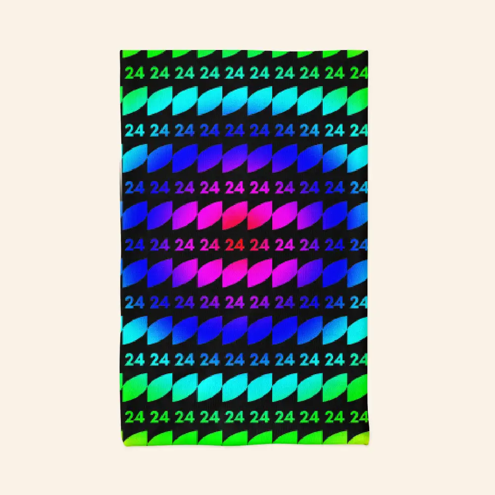 24 Print Rainbow Bandana Neck Gaiter - Image 2