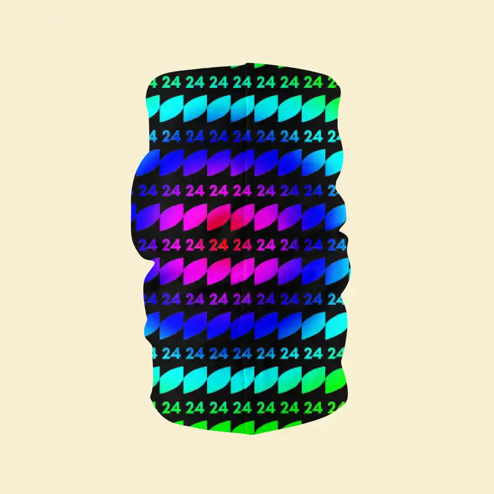 24 Print Rainbow Bandana Neck Gaiter - Image 3