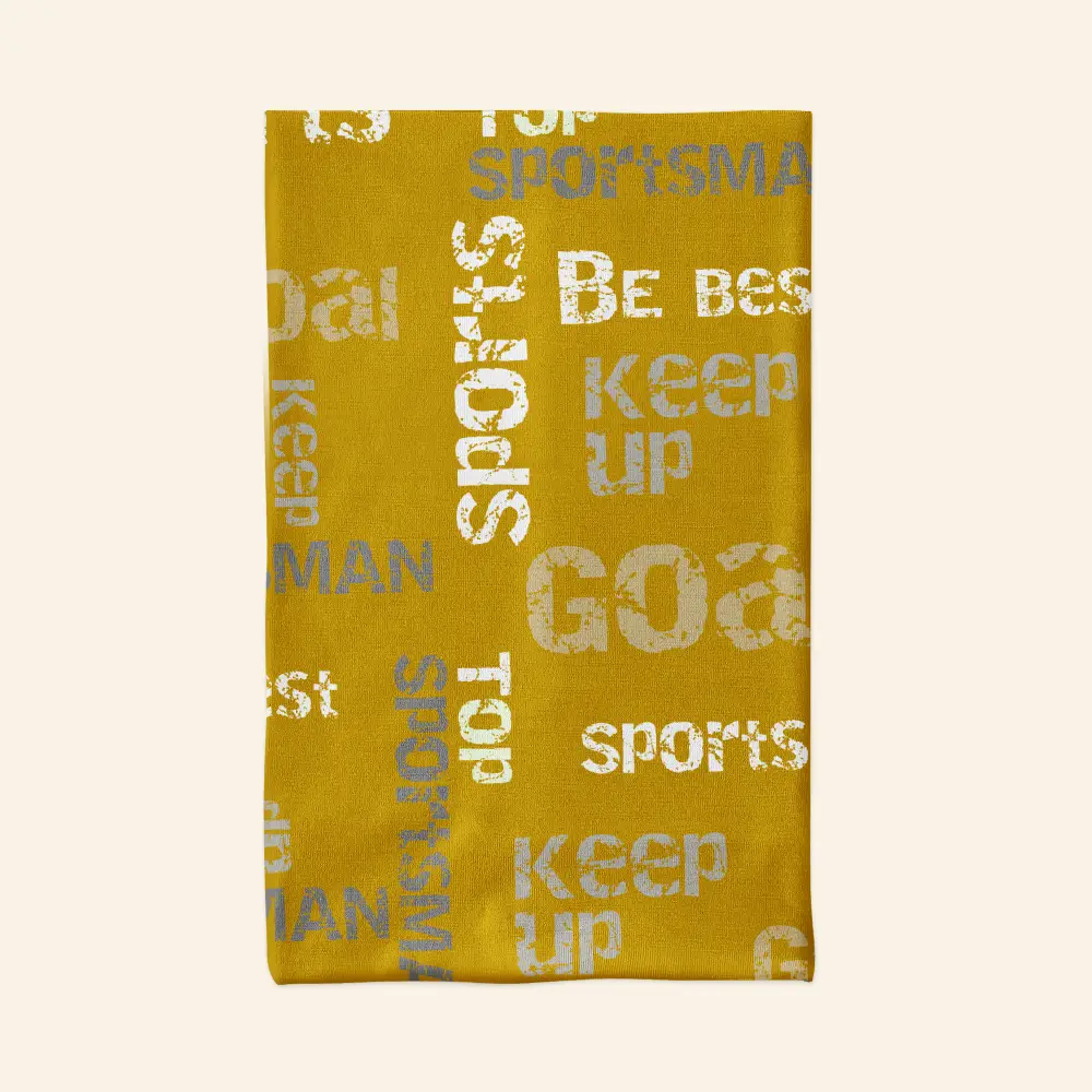 Sports Turmeric Color Bandana Neck Gaiter