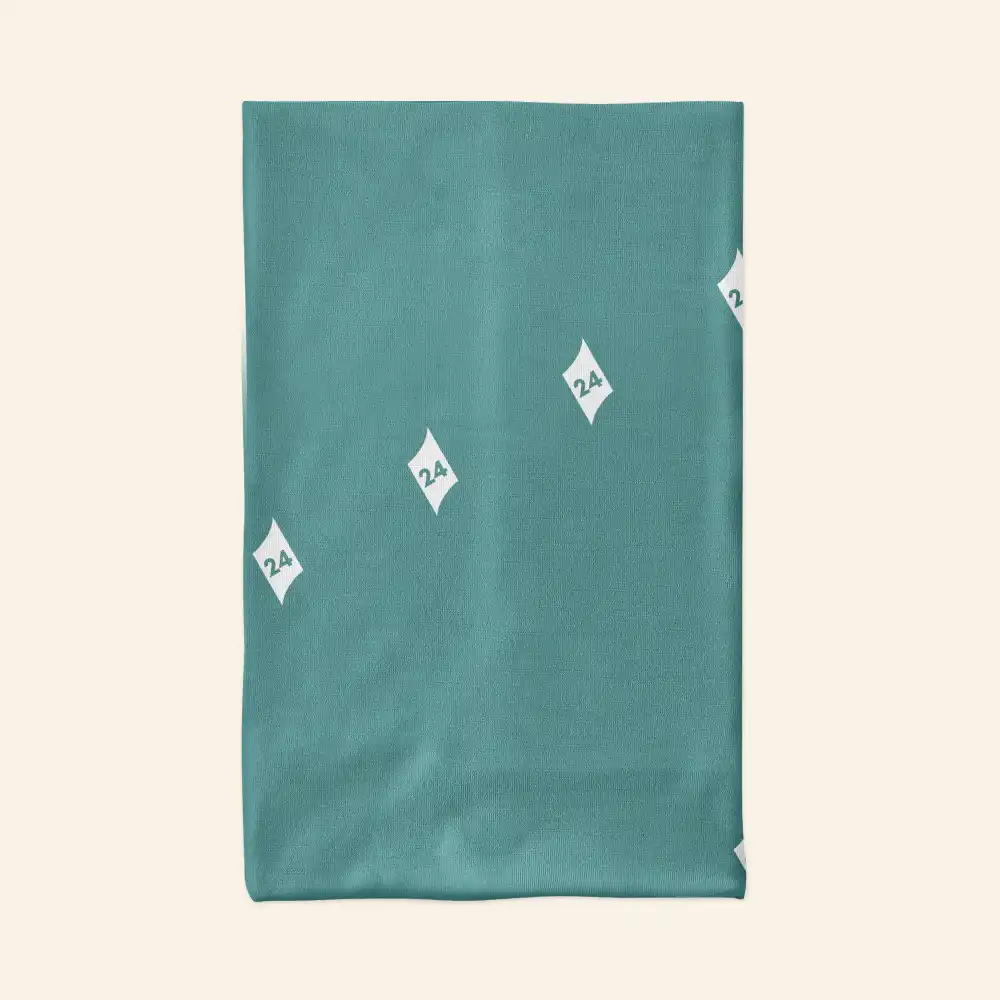 Plain Teal Color Bandana Neck Gaiter