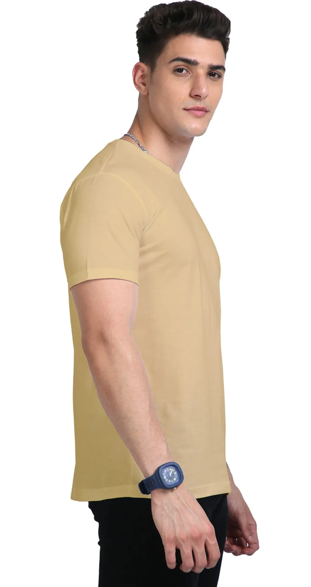 Beige right sleeve-Supima T-Shirt