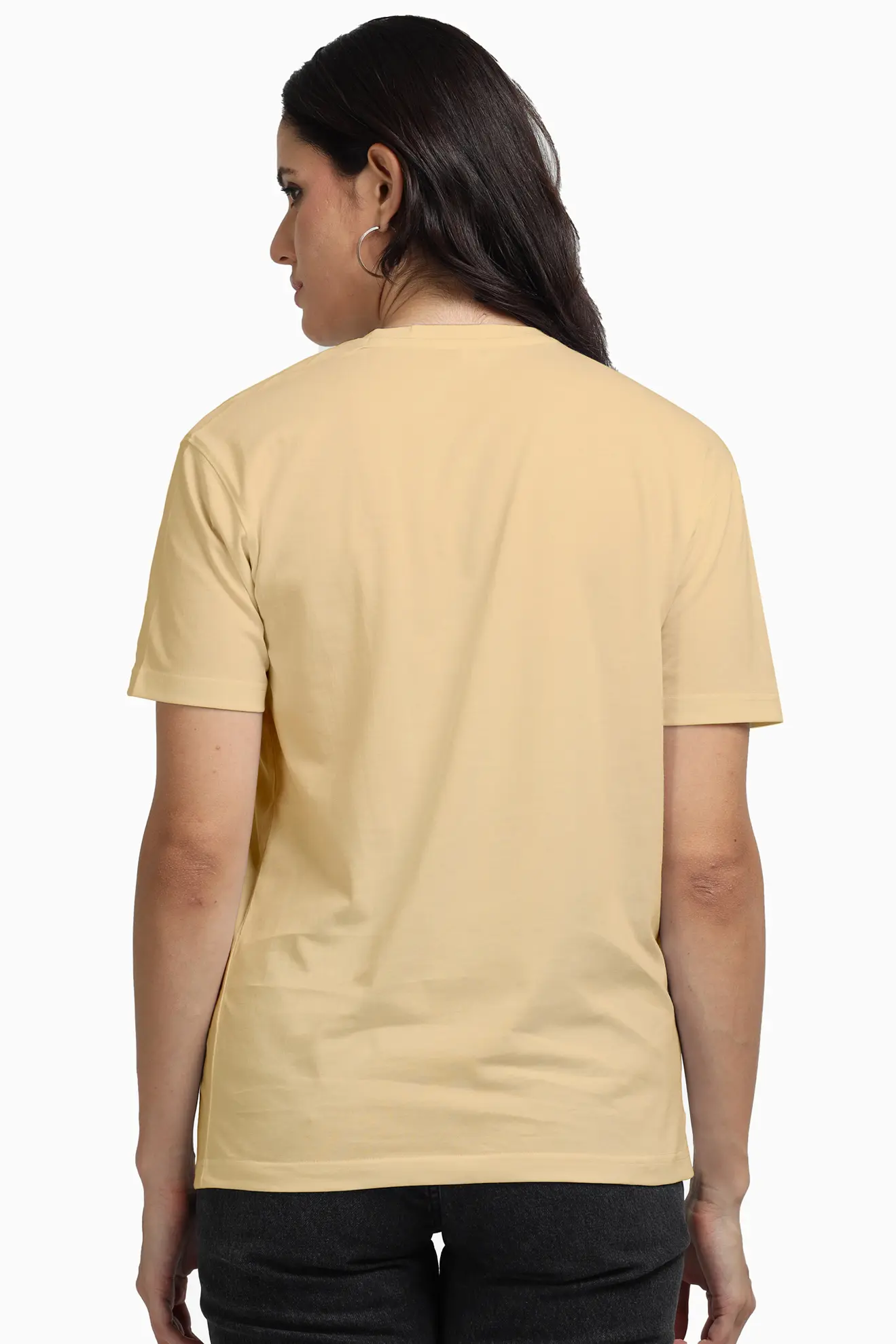 Unisex Supima T-shirt Beige - Image 5