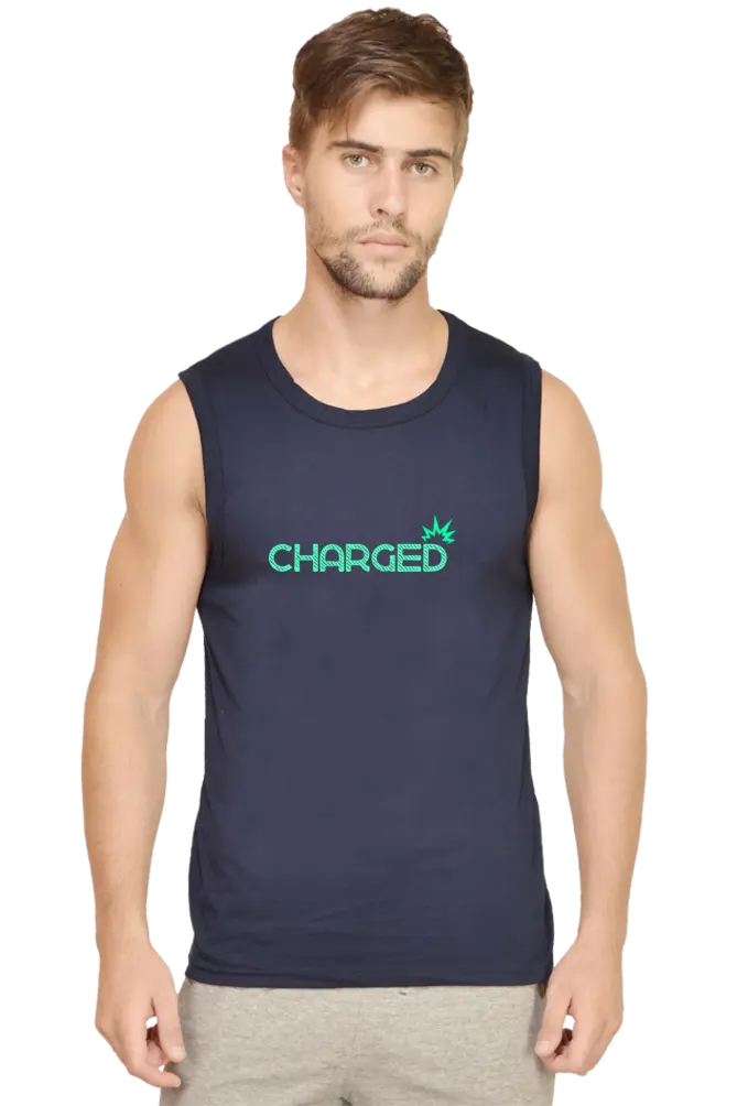 Charged Men Sleeveless T-shirt