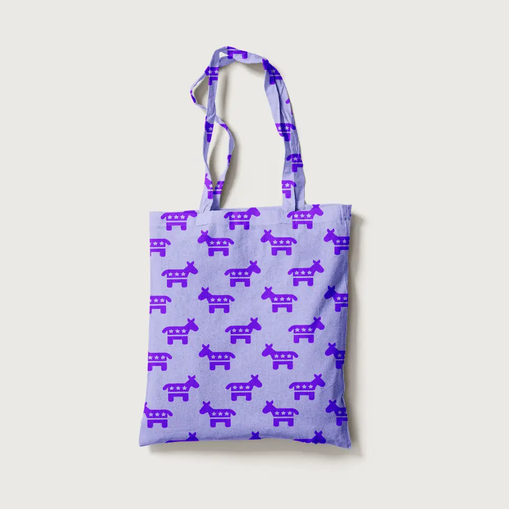 Horses Canvas Fabric Tote Bag
