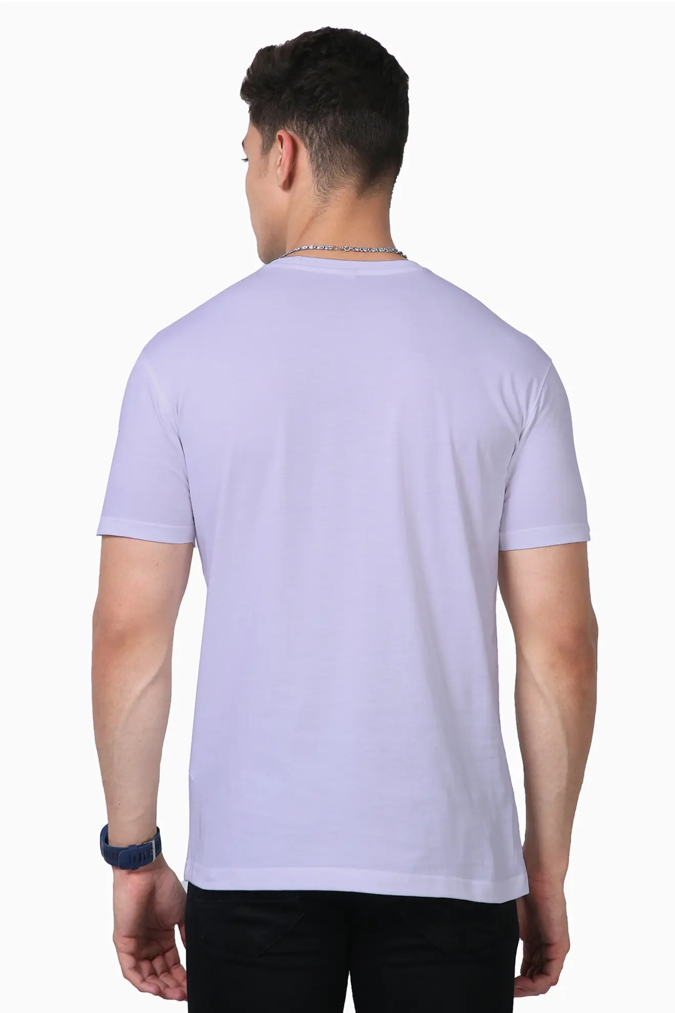 Unisex Supima T-shirt Lavender - Image 5