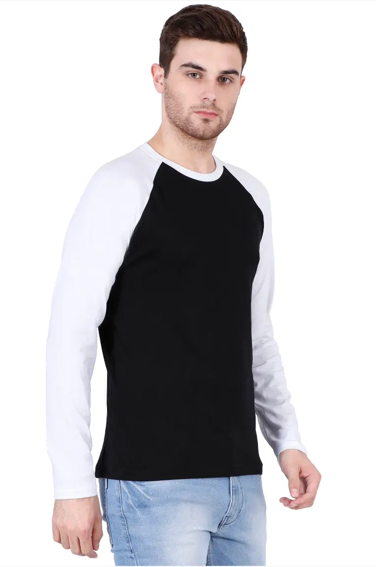 White Black Twin Color T-shirt - Image 4