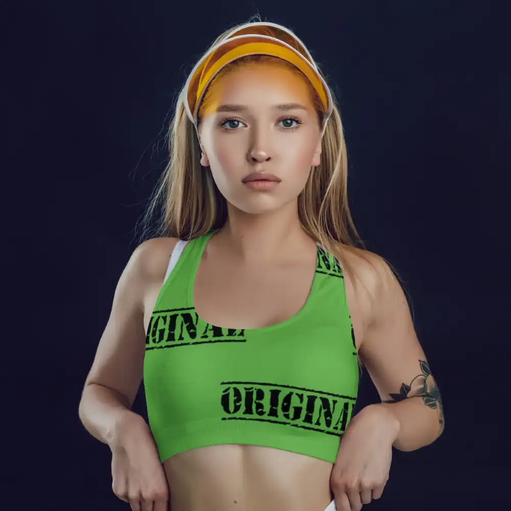 Original Typography Sports Bra