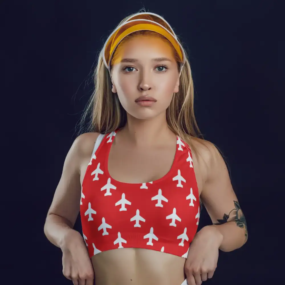 Planes Wireless Racer Back Sports Bra