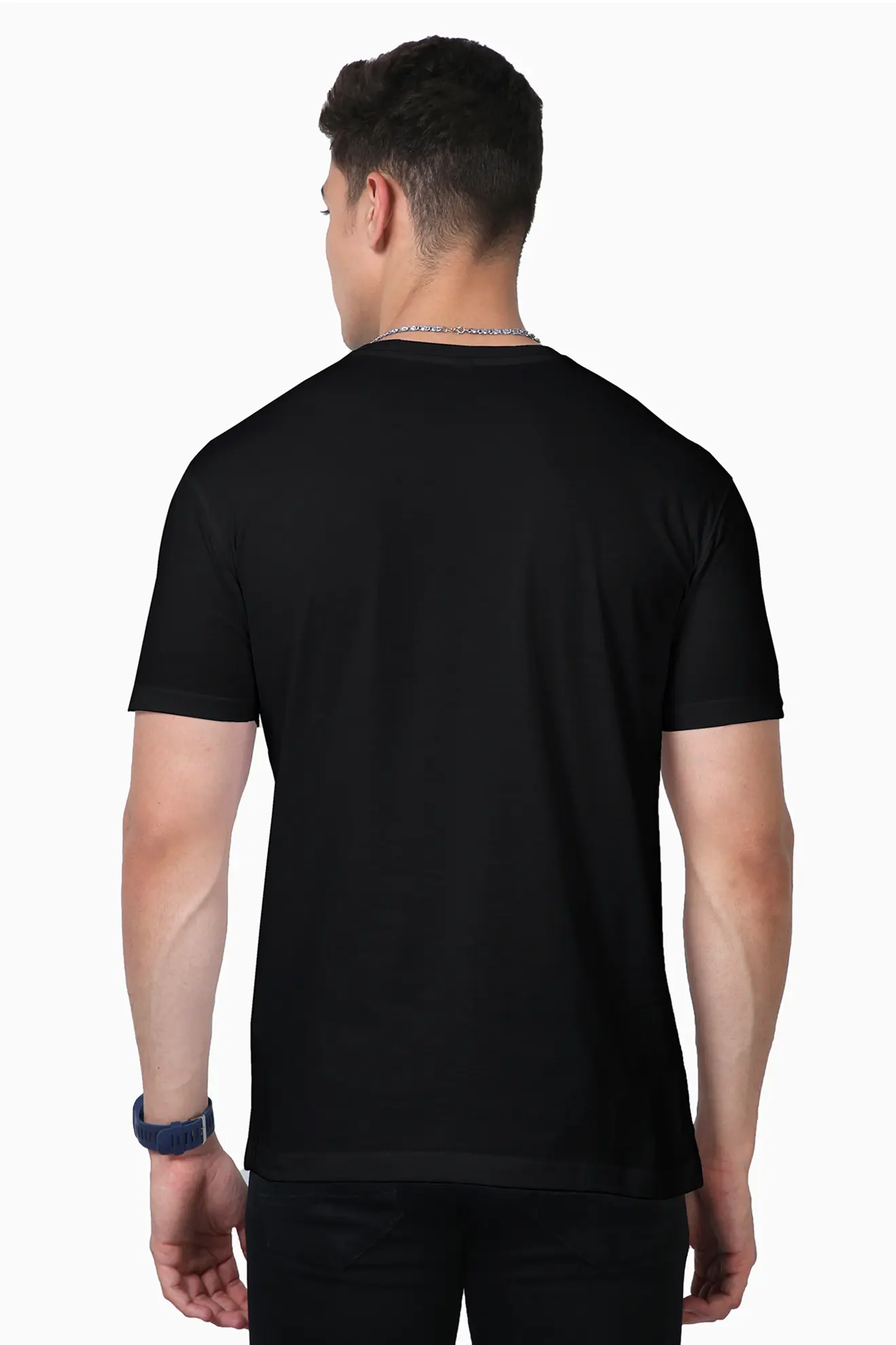 Unisex Supima T-shirt Black - Image 5