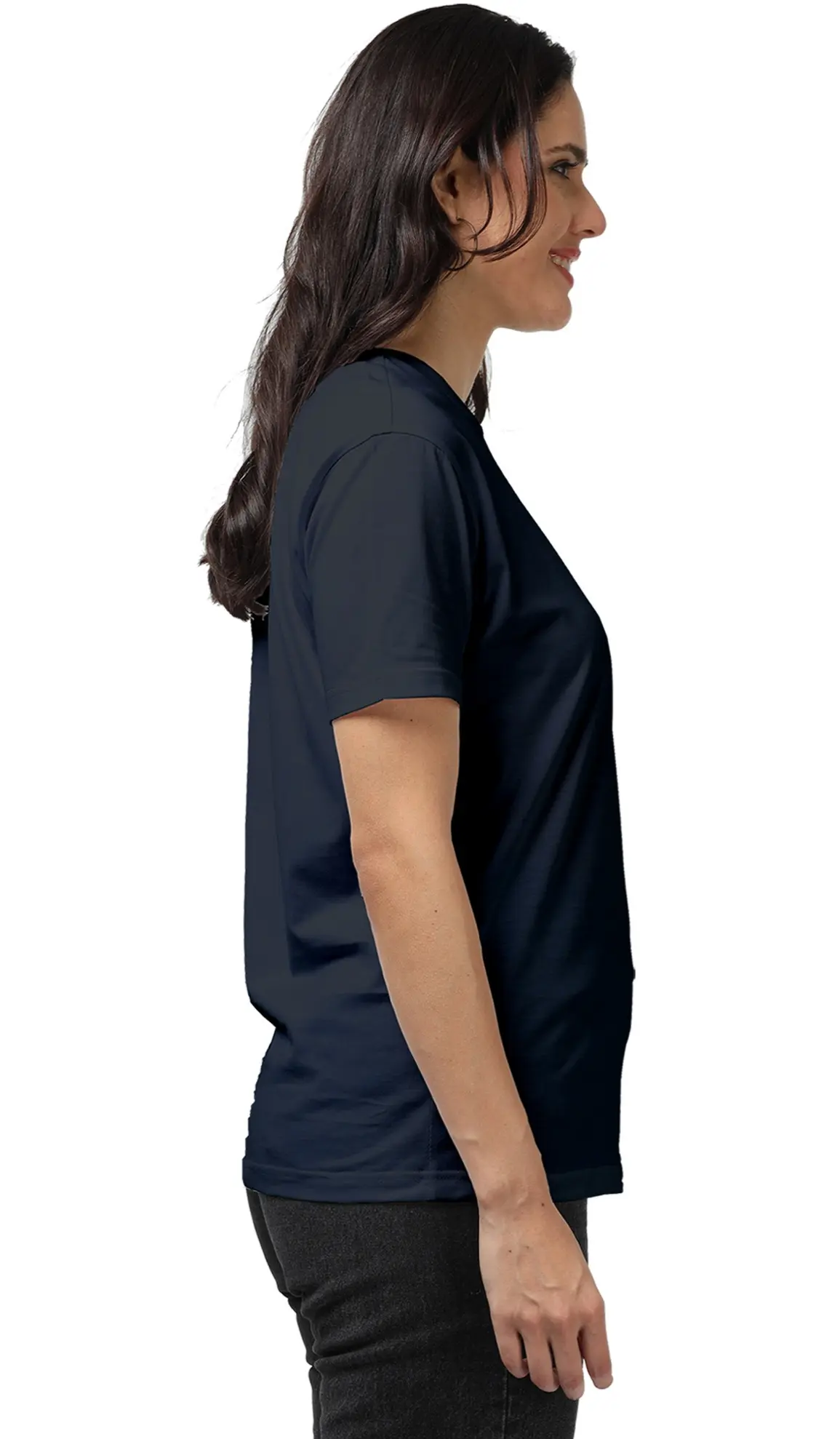 Unisex Supima T-shirt Navy Blue - Image 6