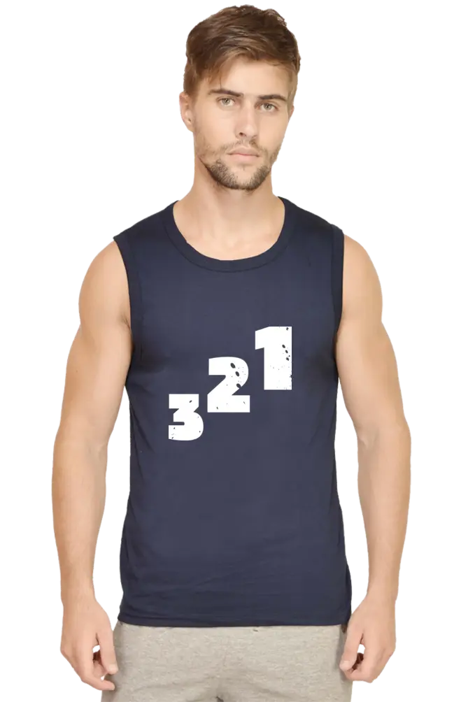 Three Two One Men Regular Fit Cotton GYM Tank
