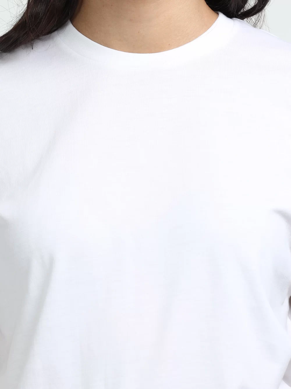 Women Supima T-Shirt Ribbed Neck