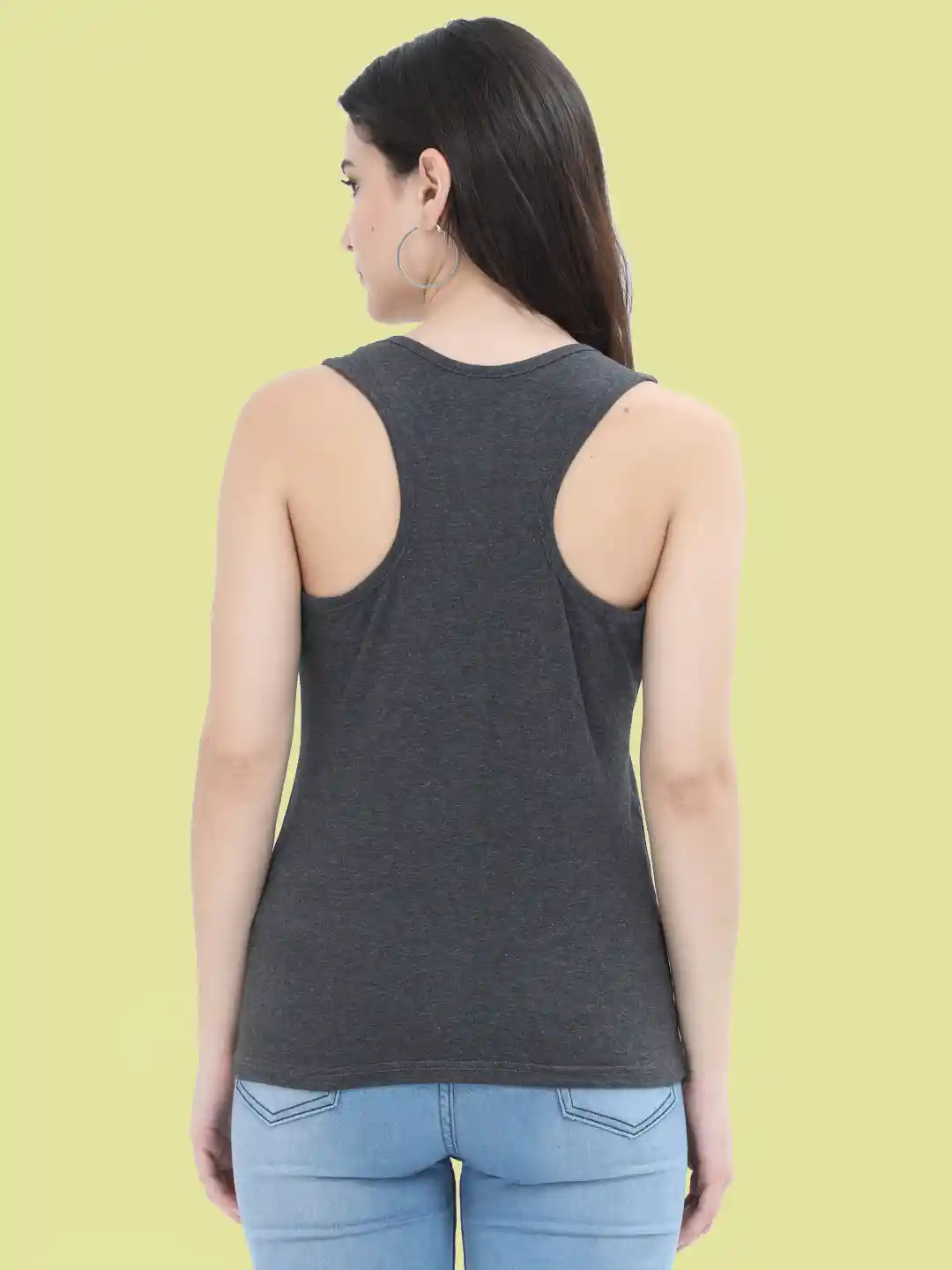 Race Limits Women Charcoal Grey Tank Top - Image 2