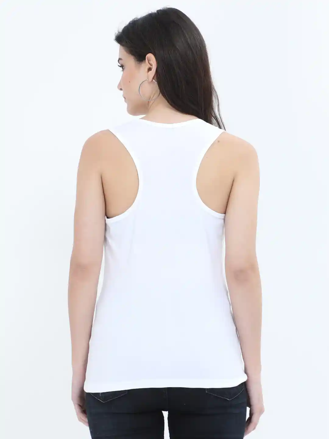 Yoga Women White Tank Top - Image 2