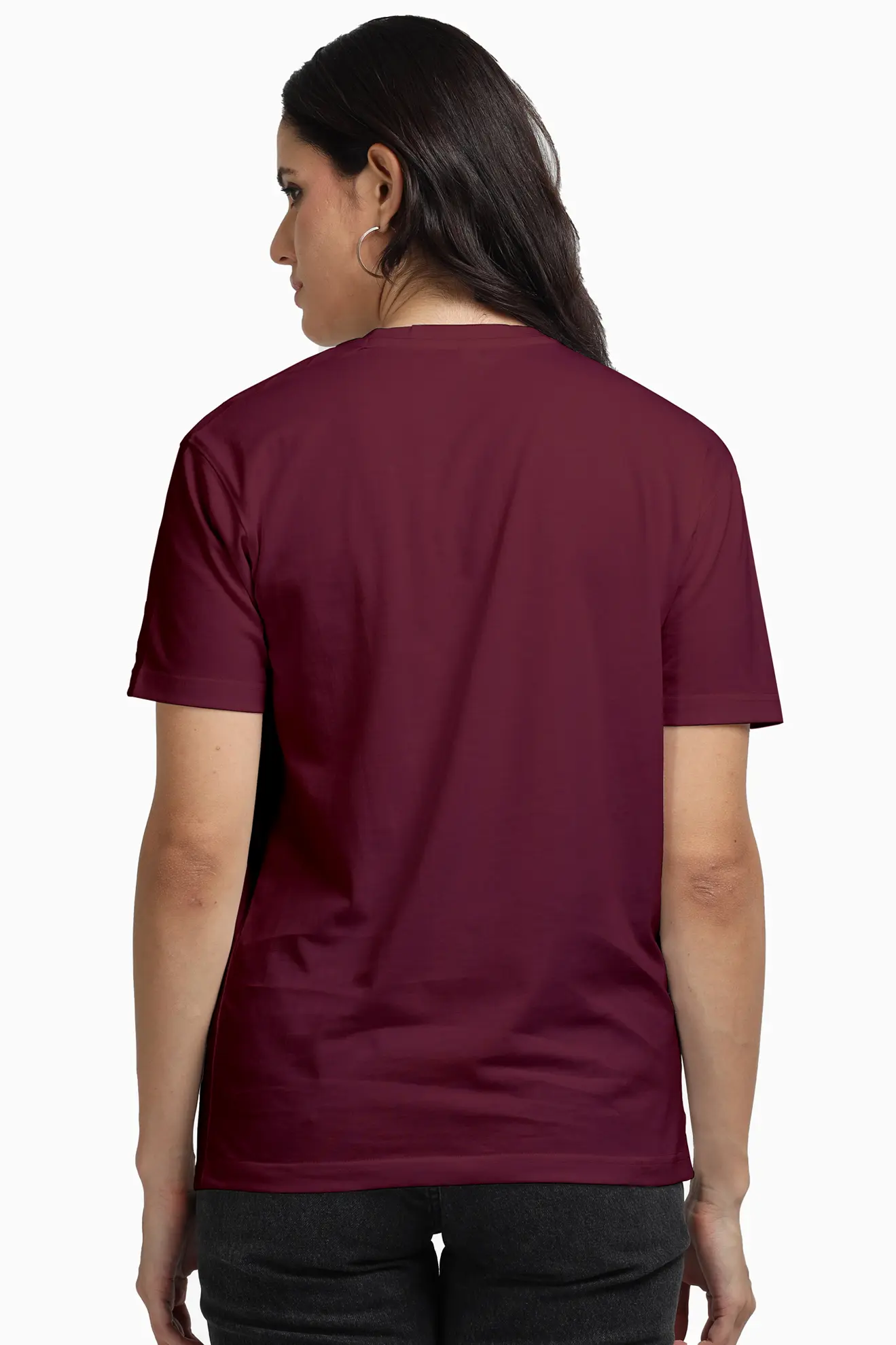 Unisex Supima T-shirt Maroon - Image 2