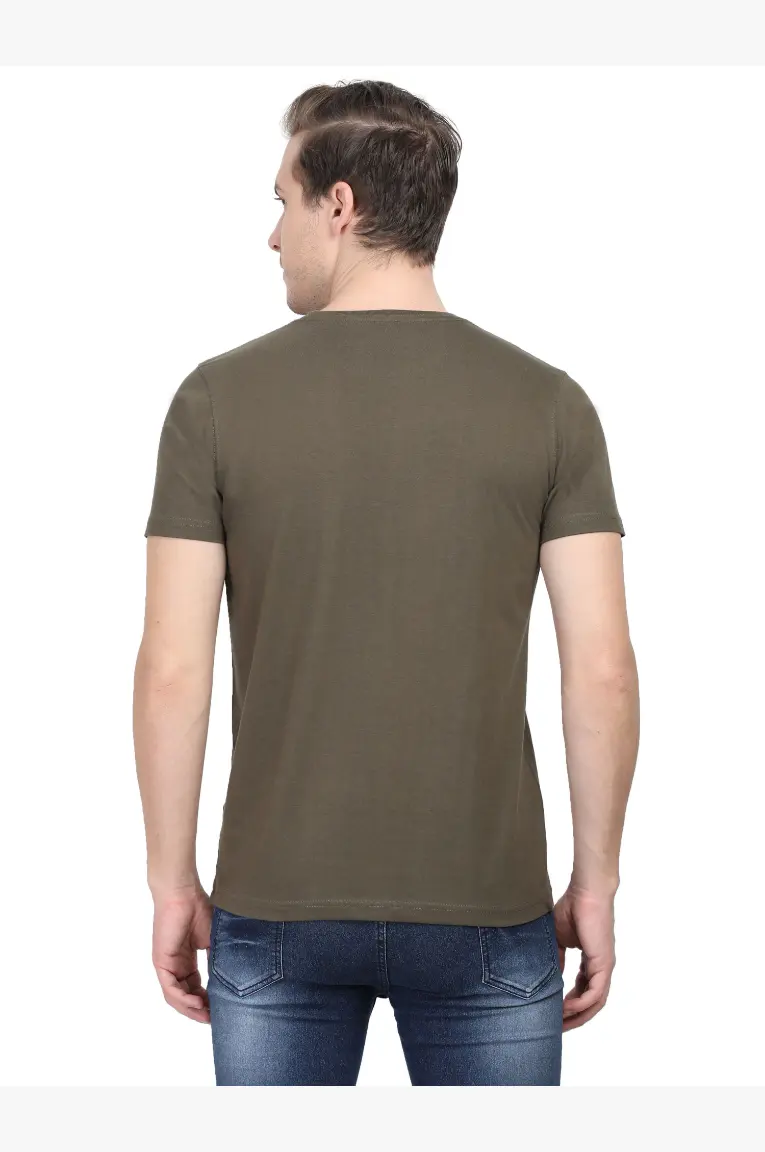 back view of Olive T-shirt