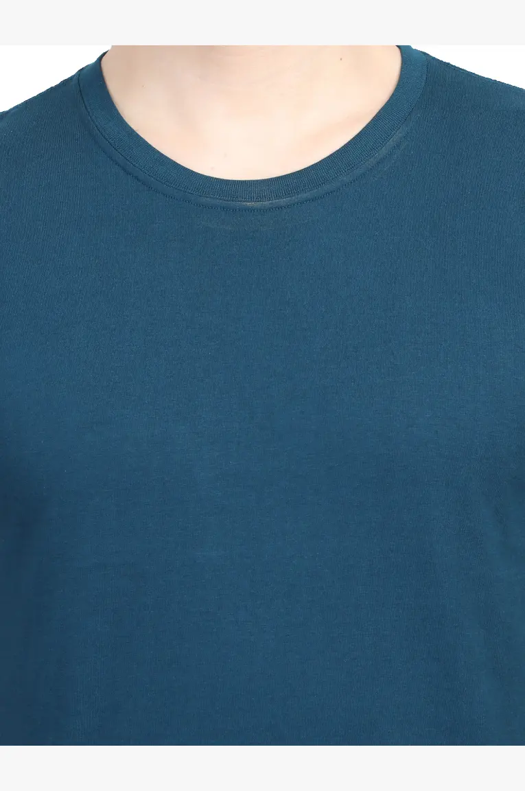 FABRIC OF petrol blue t-shirt