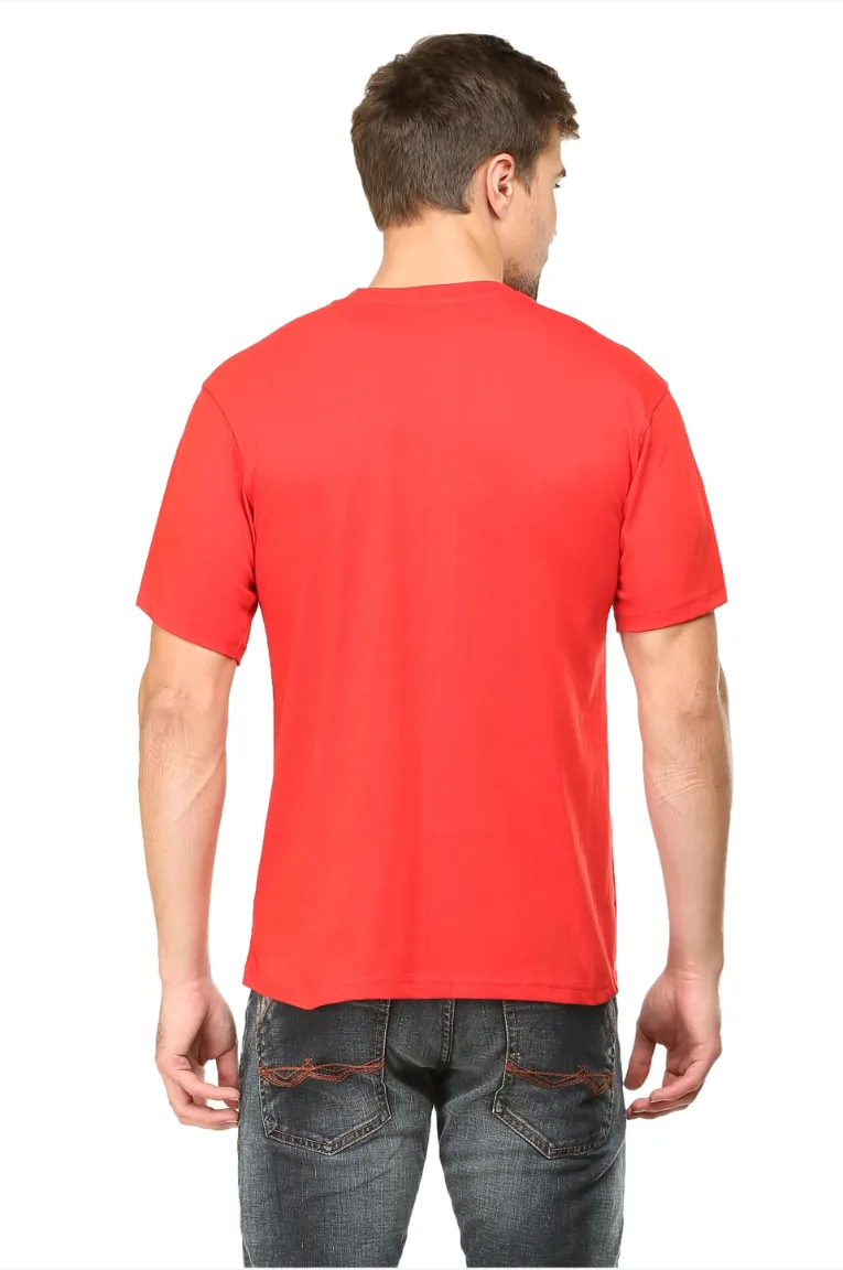 Back View Of Red T-shirt