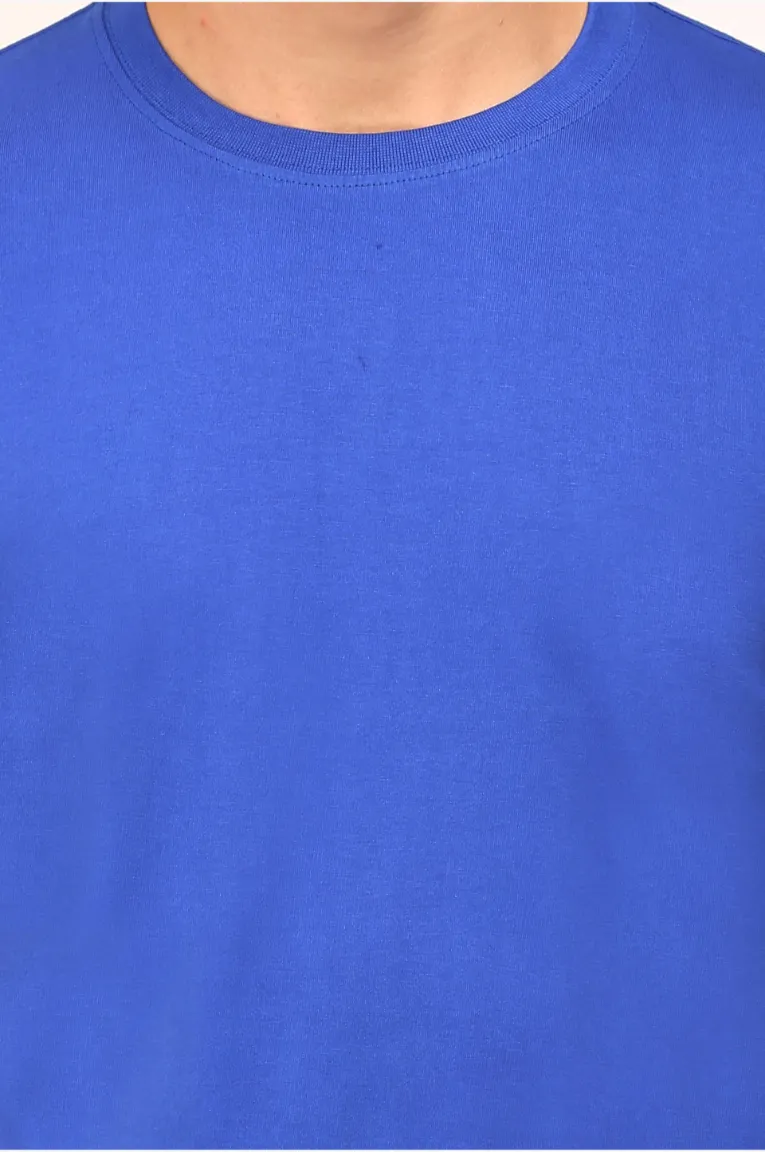fabric of royal blue t-shirt super combed cotton