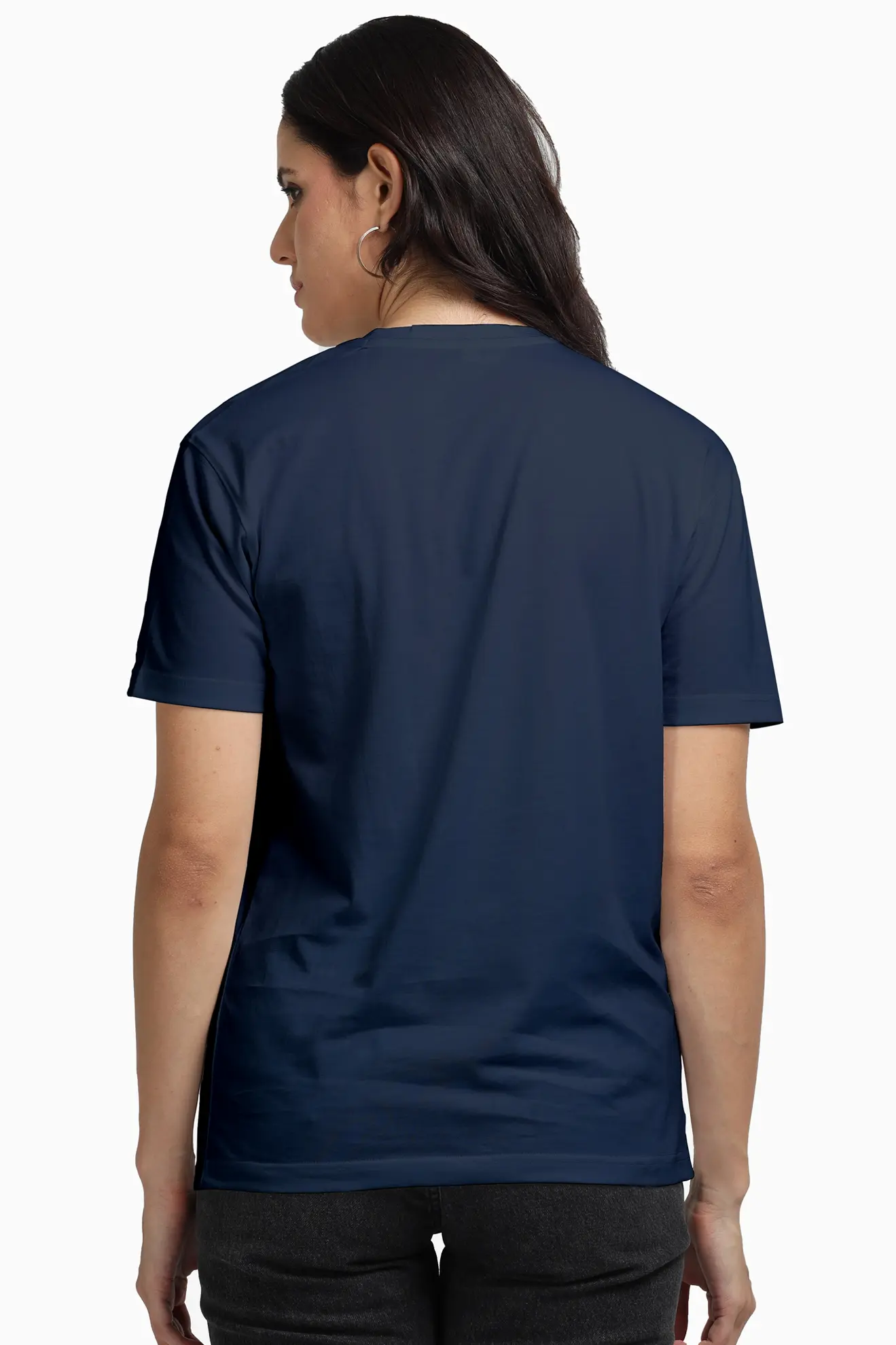 Unisex Supima T-shirt Navy Blue - Image 5