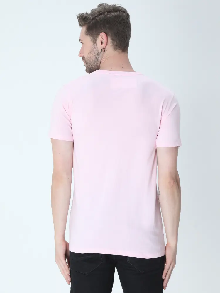 Back Of Pink T-shirt Men