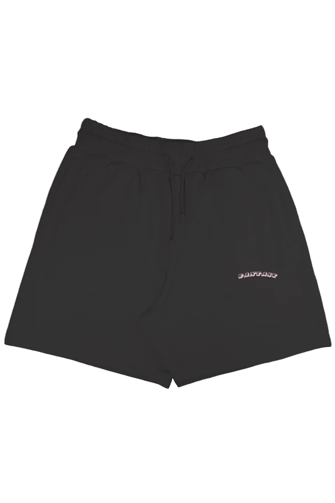 Unisex Black Fantasy Terry Shorts