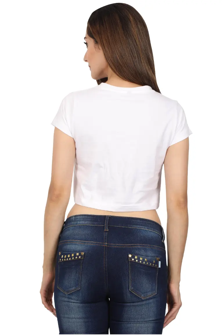 Women Crop Top White - Image 5