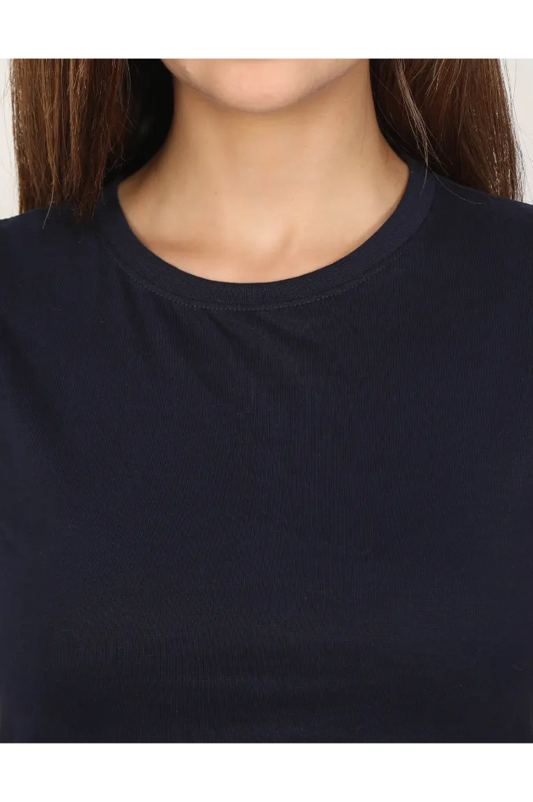 Women Crop Top Navy Blue - Image 5
